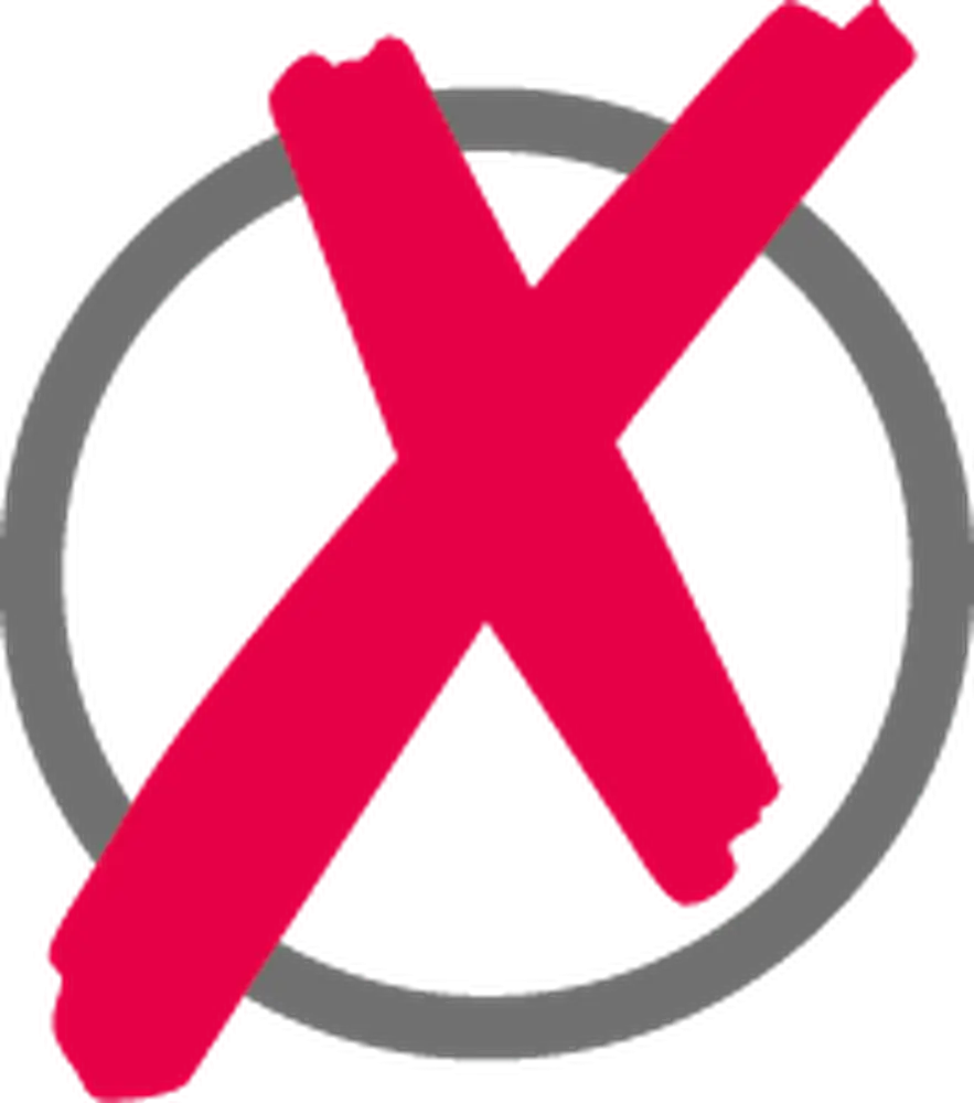 Red Cross Error or Denial Icon