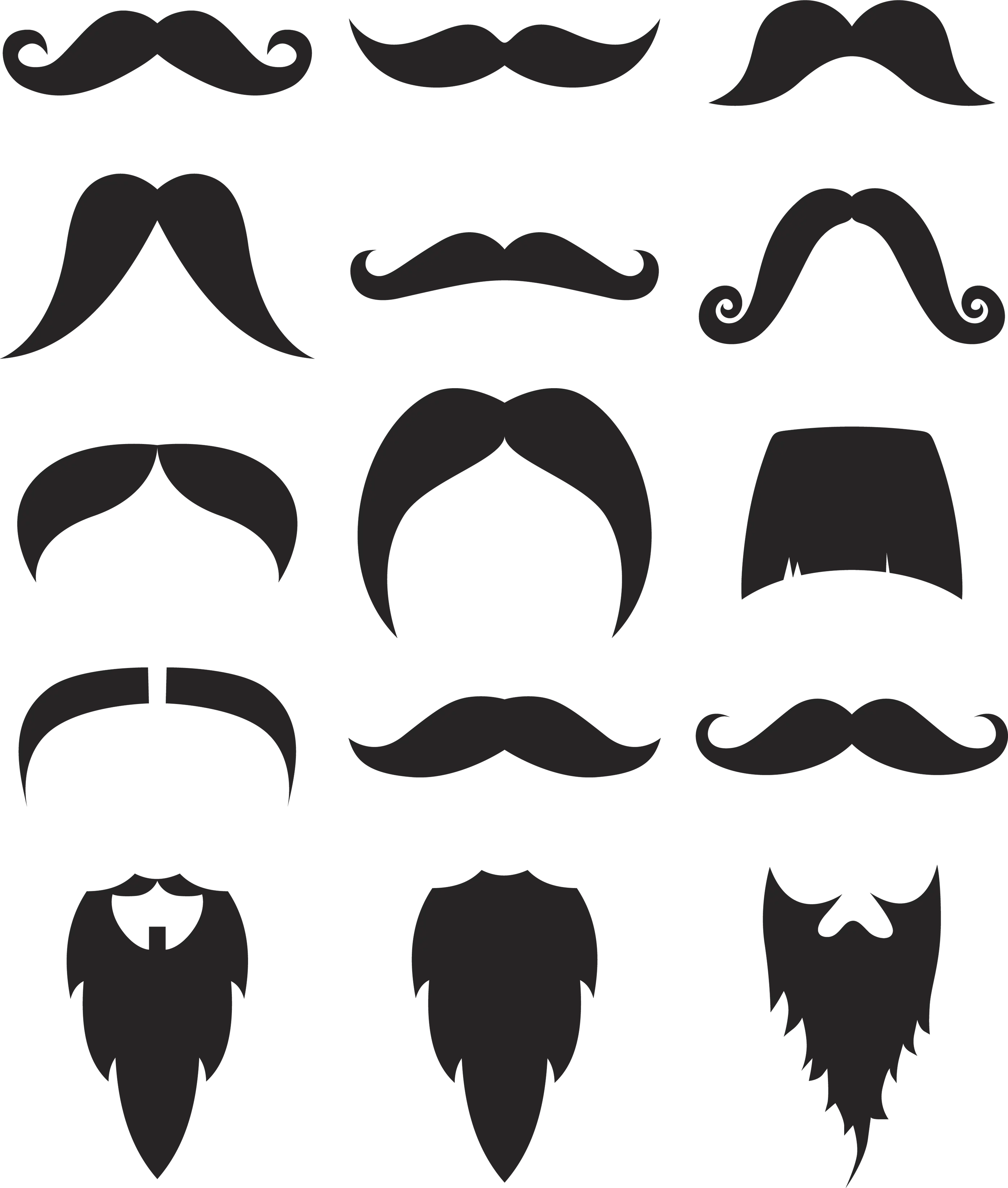 Various Mustache Styles