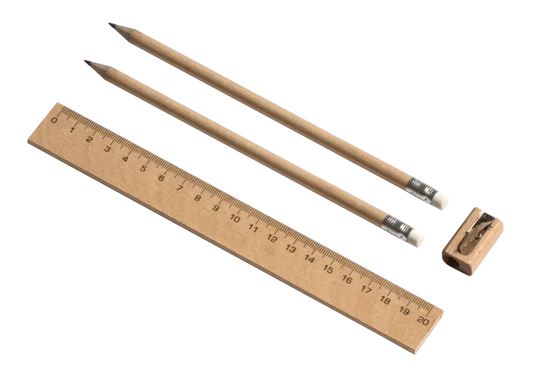 Stationery Set with Pencils and Ruler