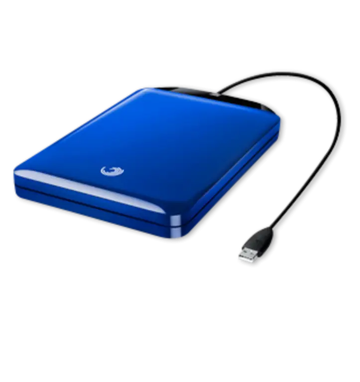 Blue External Hard Drive