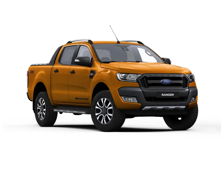Orange Pickup Truck for Heavy Duty