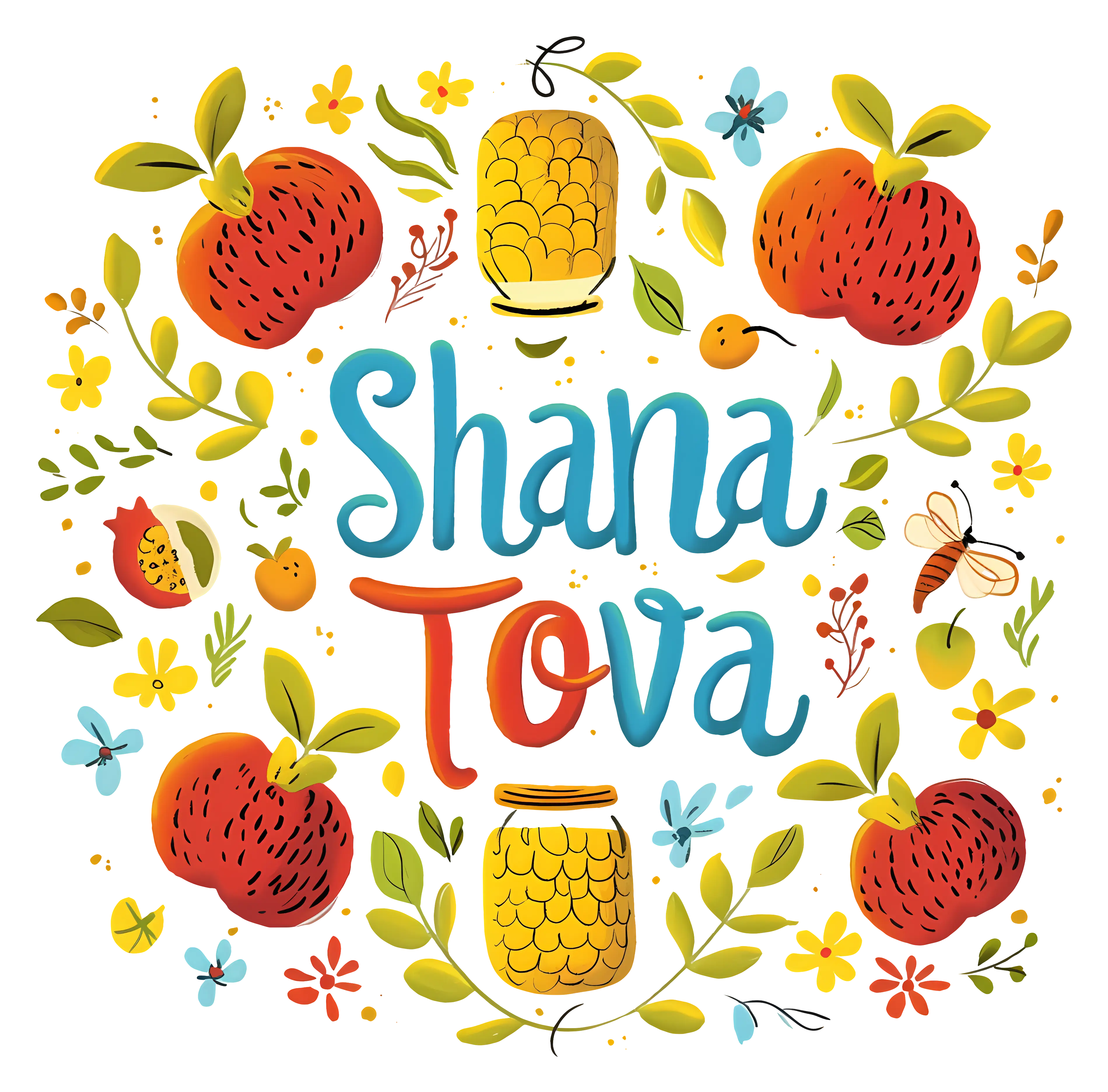 Shana Tova with Apples and Honey