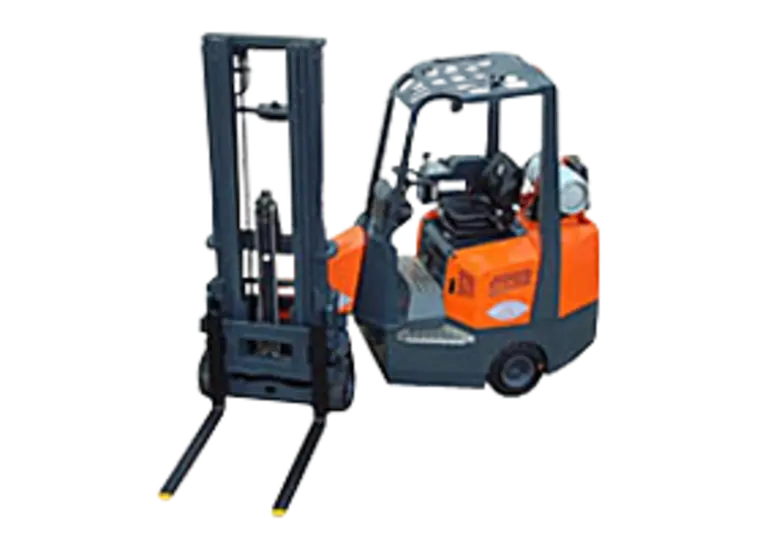 Orange Forklift Truck