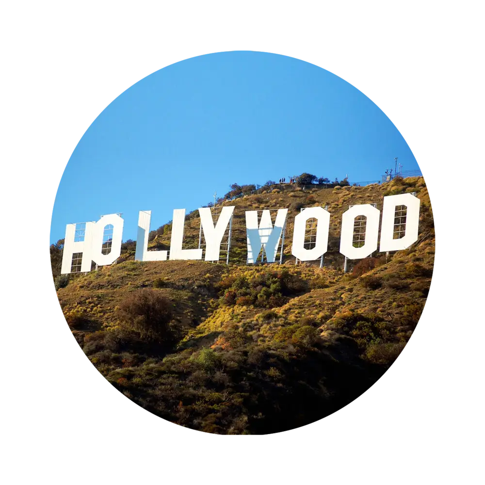 Hollywood Sign on Hill