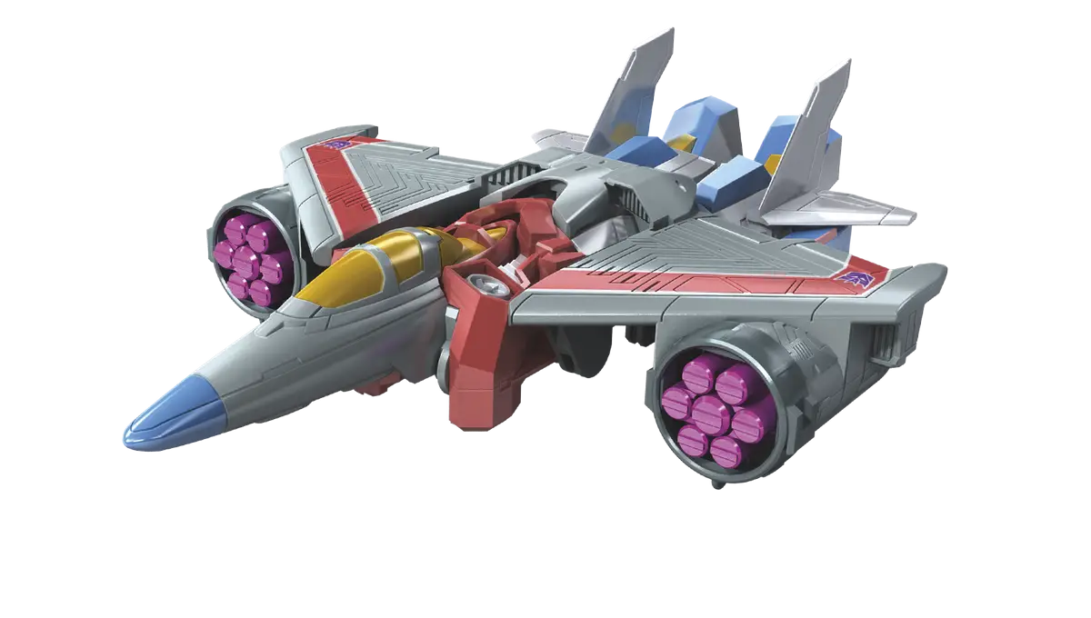 Robotic Fighter Jet Toy in Futuristic Design