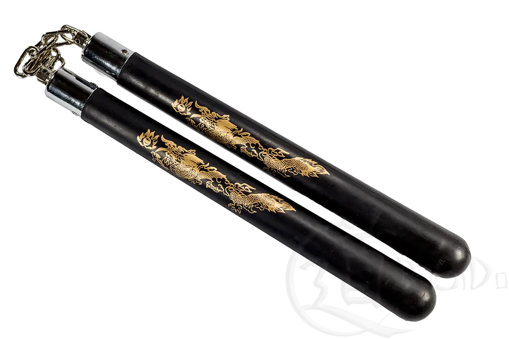 Nunchaku with Dragon Design