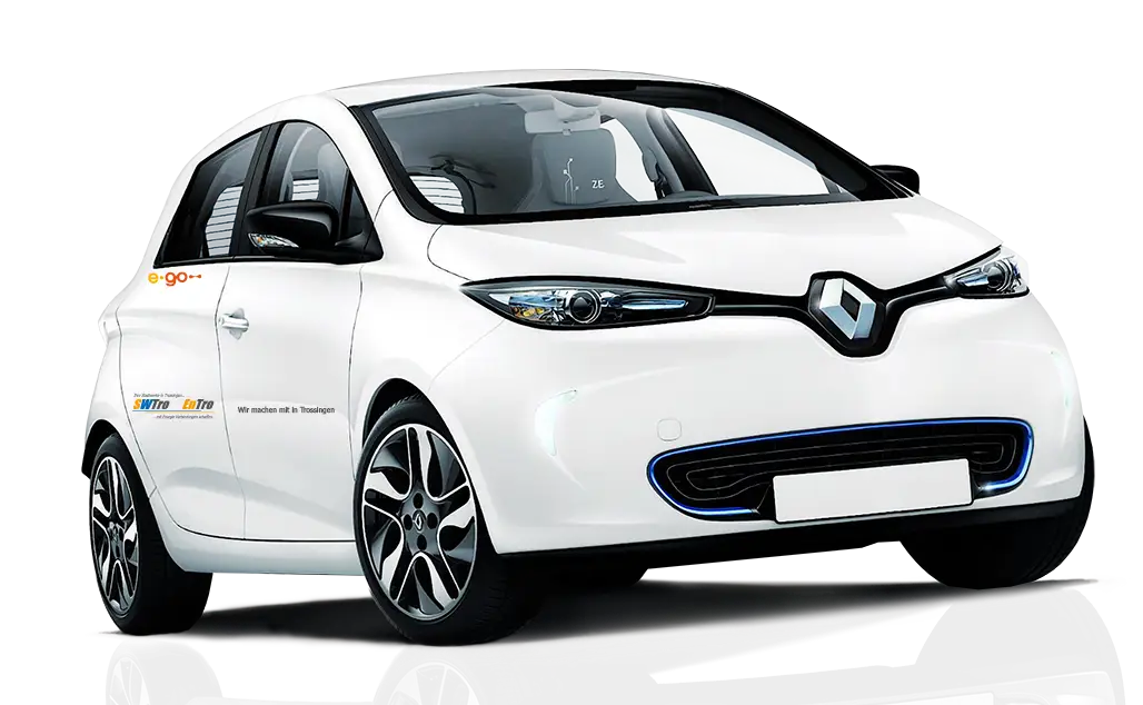 White Eco-Friendly Electric Car