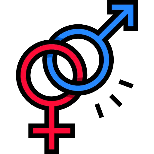 Male and Female Gender Symbol Illustration