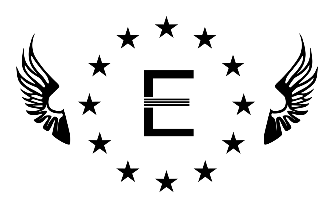 Winged Emblem with Stars and Letter E