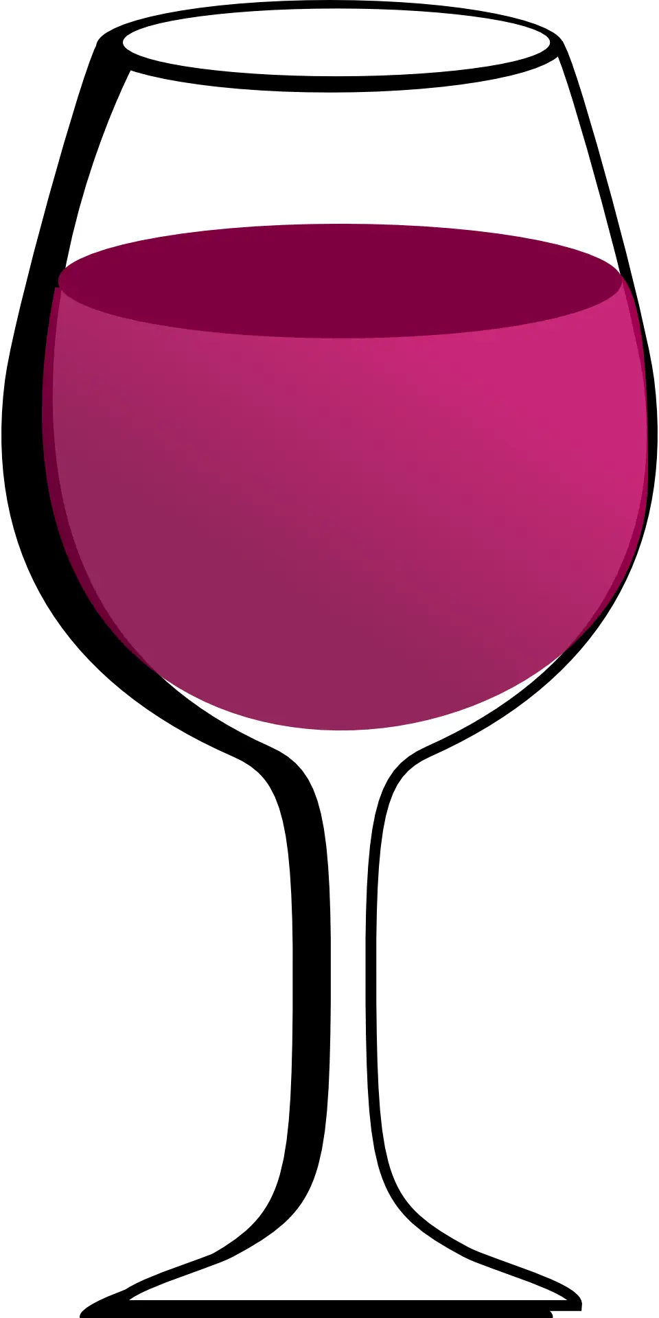 Wine Glass with Purple Drink