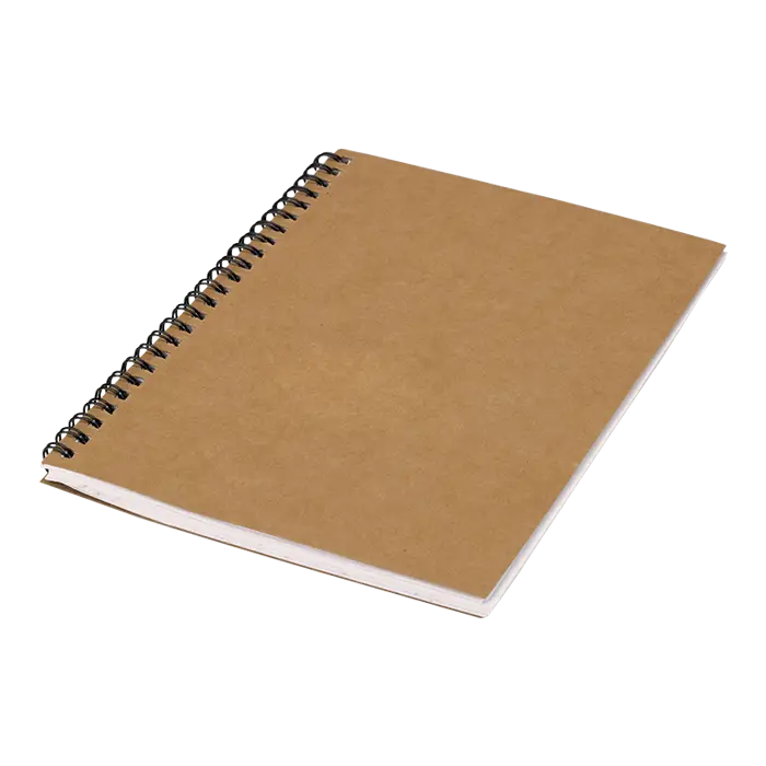 Brown Spiral Notebook for Writing and Note-Taking