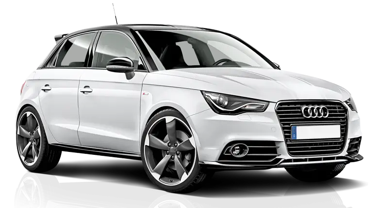 White Audi A1 Hatchback Car