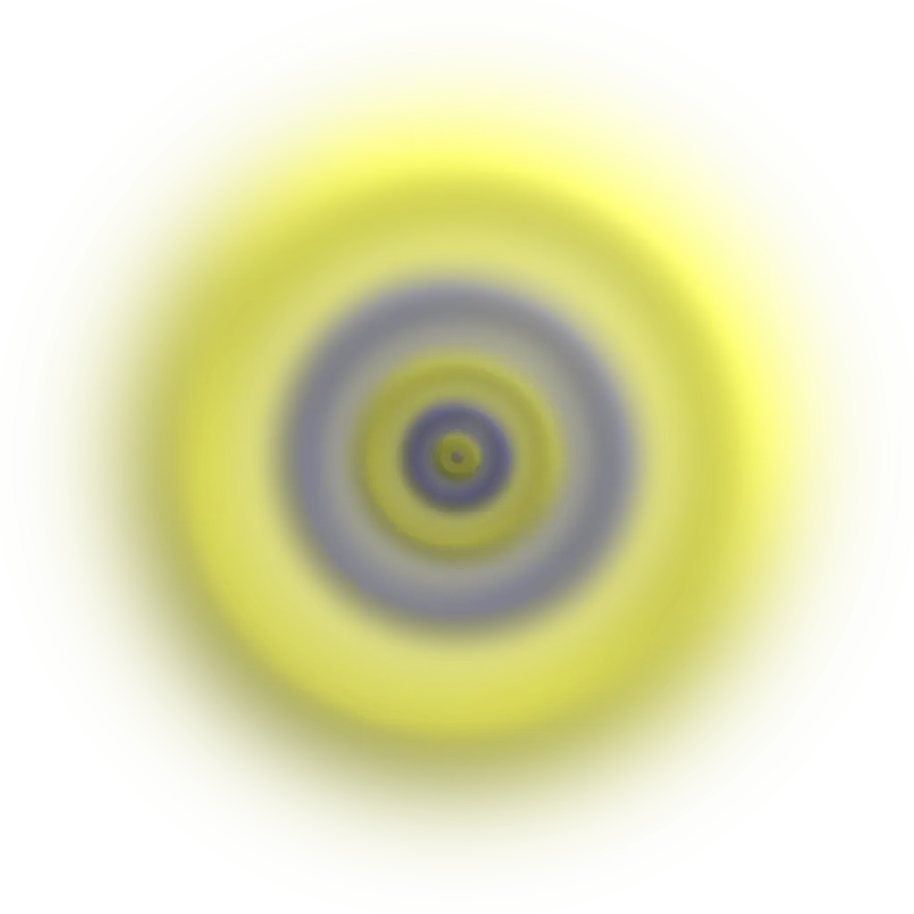Abstract Blurred Yellow Circle